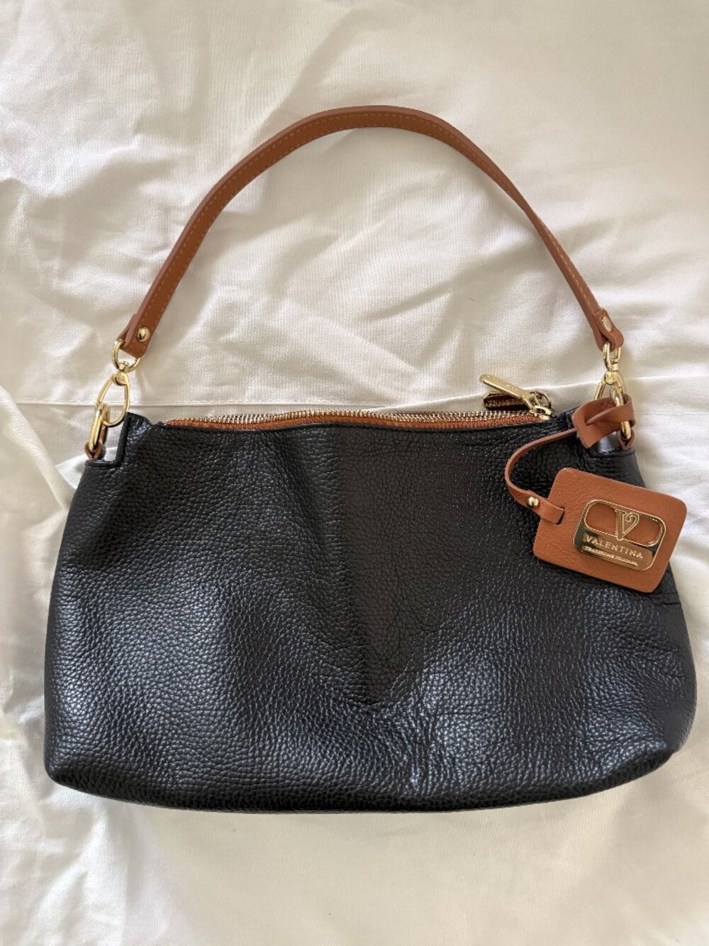 Valentina Leather Shoulder Crossbody Bag